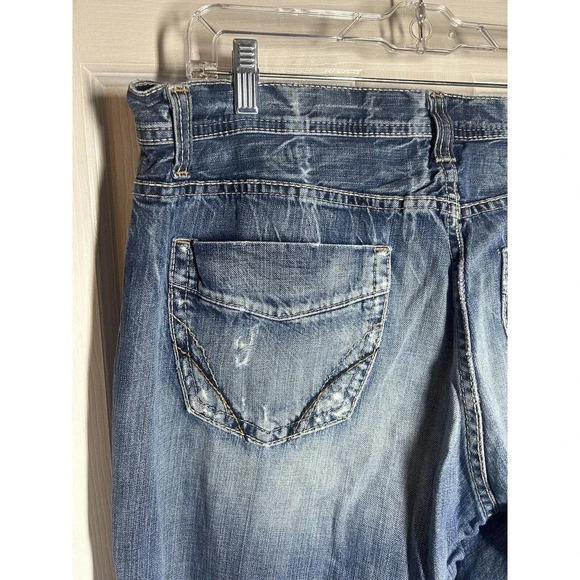 BKE Denim Marshall Mens Distressed Blue Jeans Men’s Size 36 X 32 - Picture 2 of 11